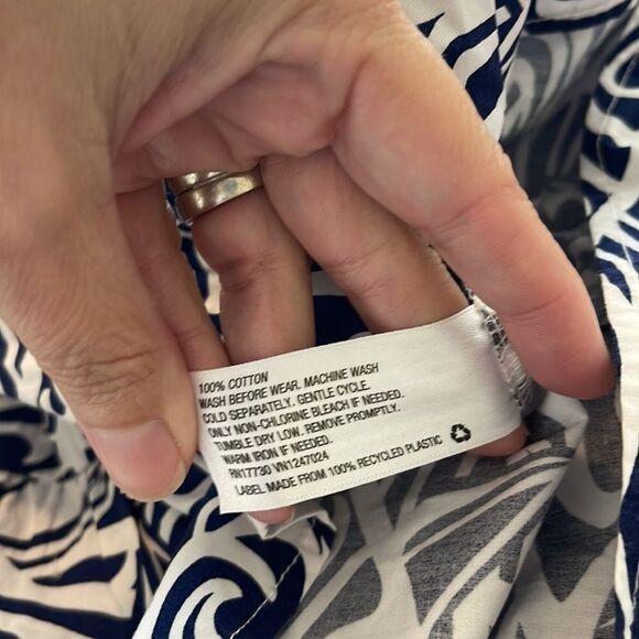 NWT Vineyard Vines For Target Rough Seas Navy White Dress sz XL 14/16 - Picture 3 of 4